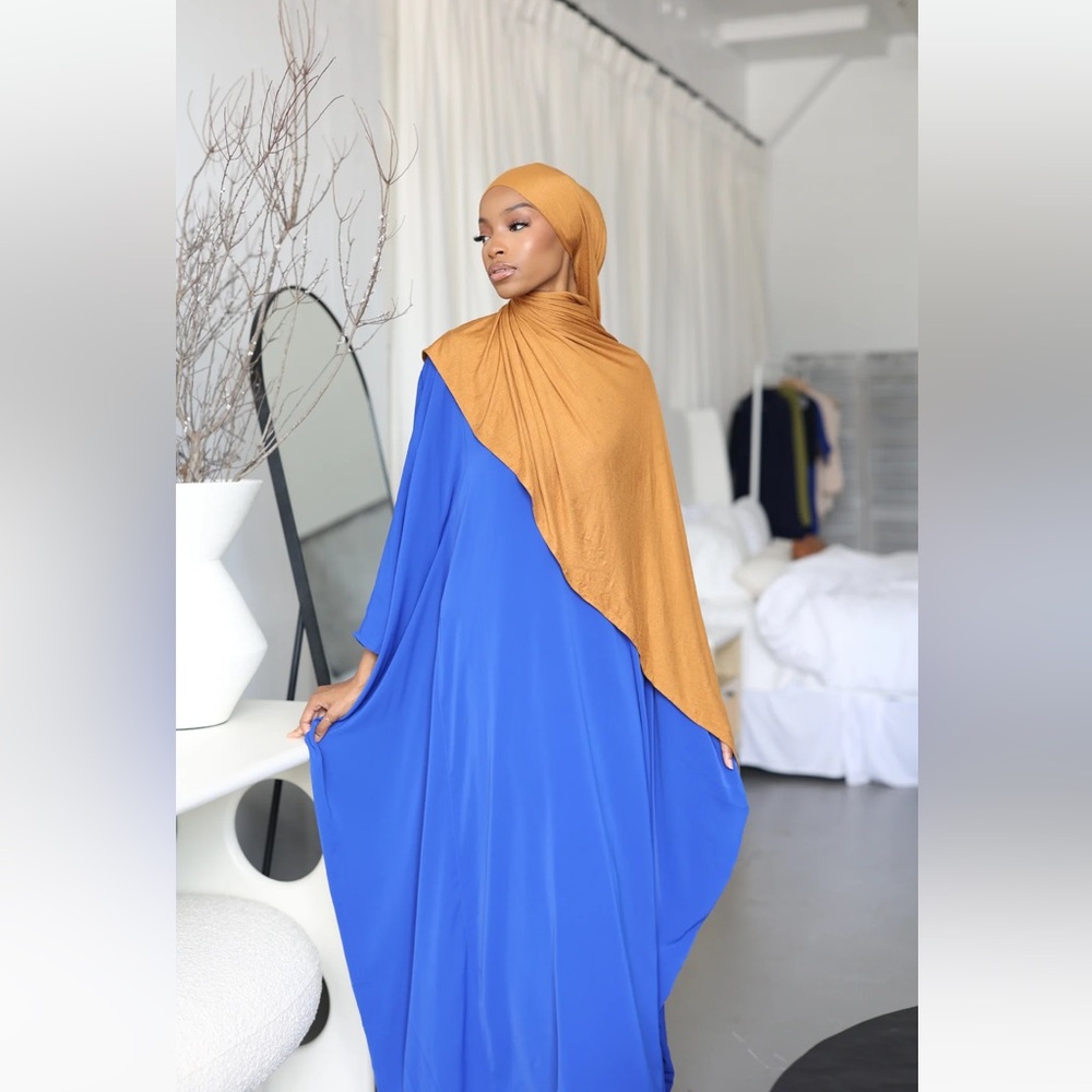 Royal Blue batwing maxi dress
